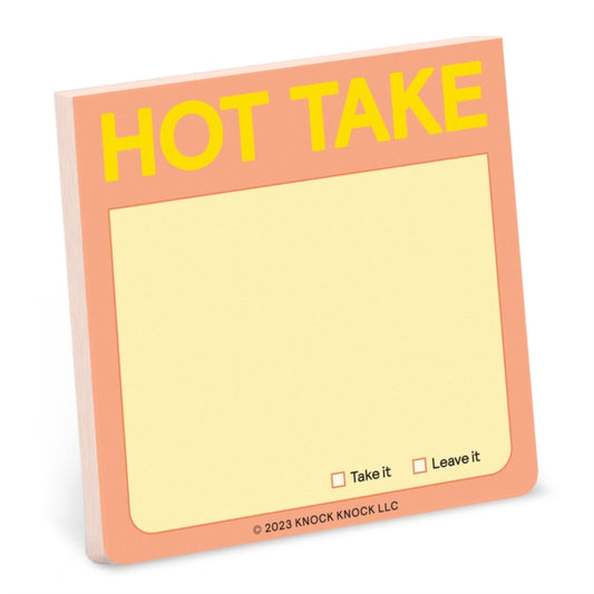 Knock Knock Hot Take Sticky Note-9781683494034