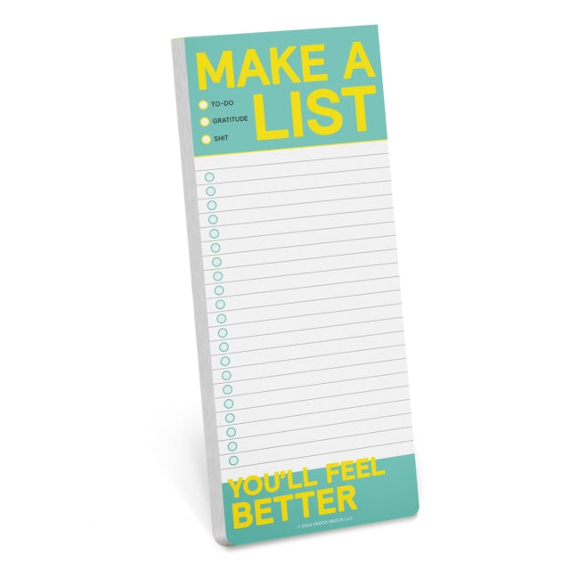 Knock Knock Make a List Make-a-List Pad-9781683494263