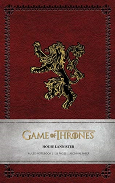 Game of Thrones: House Lannister Ruled Notebook-9781683836643