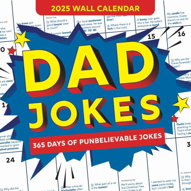 2025 Dad Jokes Wall Calendar : 365 Days of Punbelievable Jokes-9781728293776