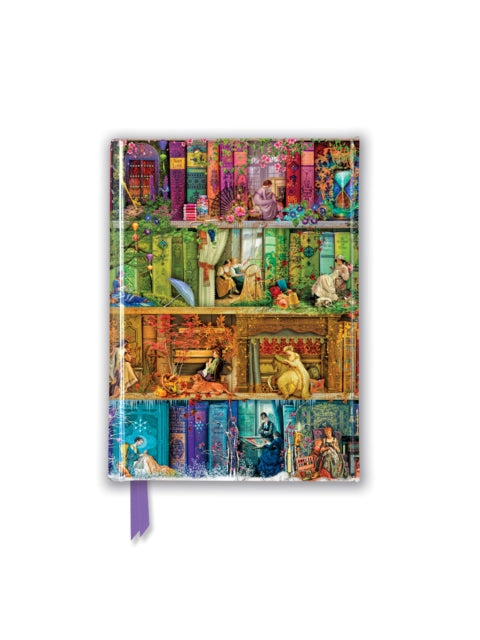 Aimee Stewart: A Stitch in Time Bookshelf (Foiled Pocket Journal)-9781787555792