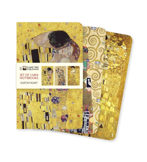 Gustav Klimt Set of 3 Mini Notebooks-9781787559134