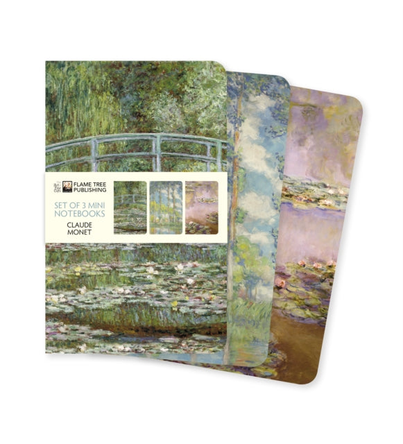 Claude Monet Set of 3 Mini Notebooks-9781787559172