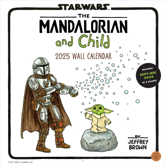 Star Wars The Mandalorian and Child 2025 Wall Calendar-9781797230009