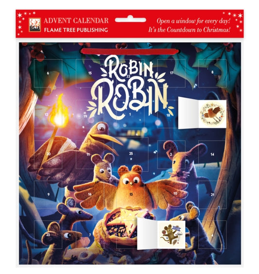 Aardman: Robin Robin Advent Calendar (with stickers)-9781804170908