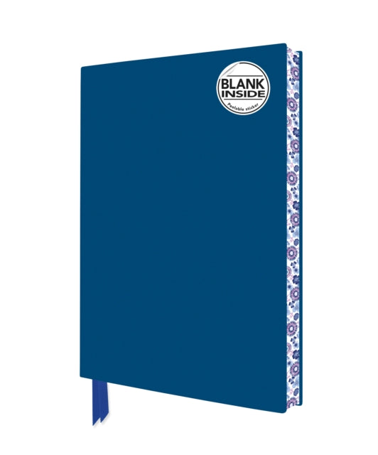 Mid Blue Blank Artisan Notebook (Flame Tree Journals)-9781804171950