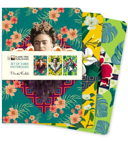 Frida Kahlo Set of 3 Midi Notebooks-9781804172186