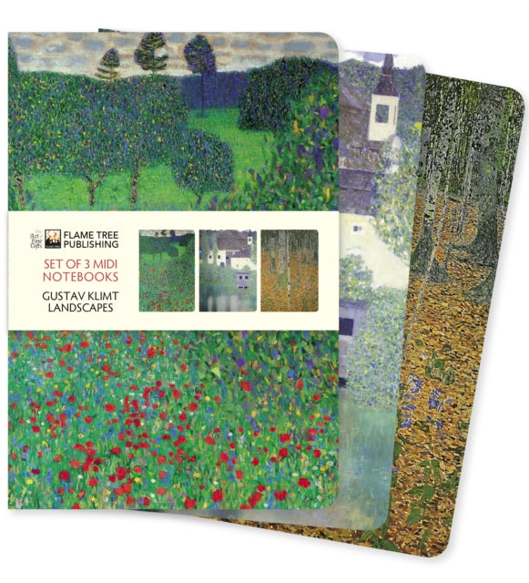 Gustav Klimt: Landscapes Set of 3 Midi Notebooks-9781804173176