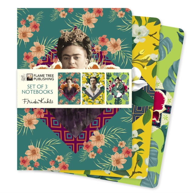 Frida Kahlo Set of 3 Standard Notebooks-9781804176832