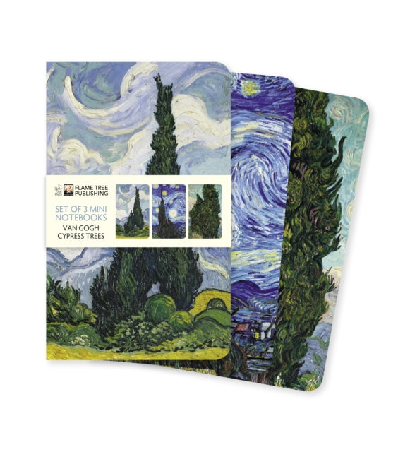 Vincent van Gogh: Cypresses Set of 3 Mini Notebooks-9781804177525