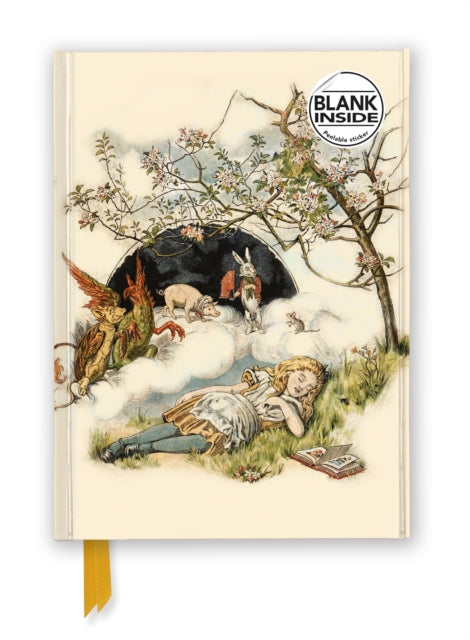 British Library: Alice Asleep, from Alice's Adventures in Wonderland (Foiled Blank Journal)-9781804178348