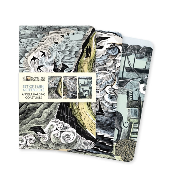 Angela Harding: Coastlines Set of 3 Mini Notebooks-9781804178805