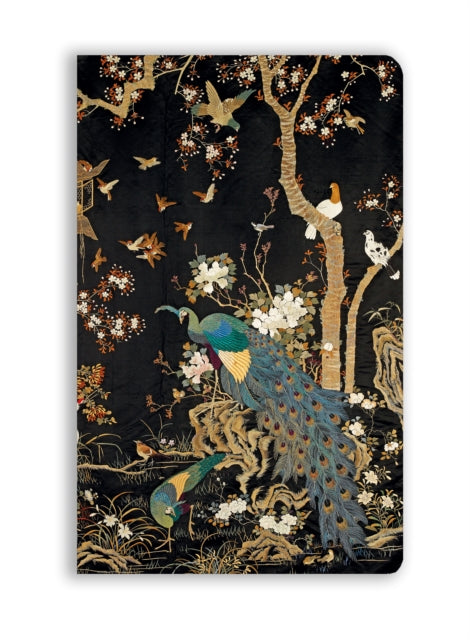 Ashmolean Museum: Embroidered Hanging with Peacock (Soft Touch Journal)-9781804178973