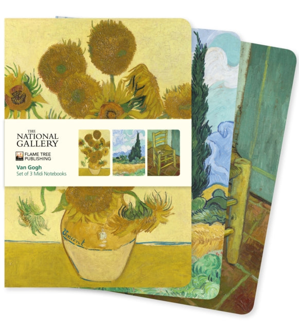 National Gallery: Van Gogh Set of 3 Midi Notebooks-9781804179215