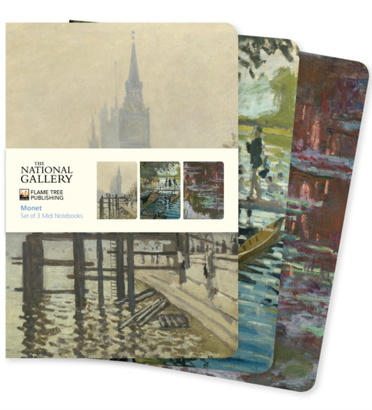 National Gallery: Monet Set of 3 Midi Notebooks-9781804179222