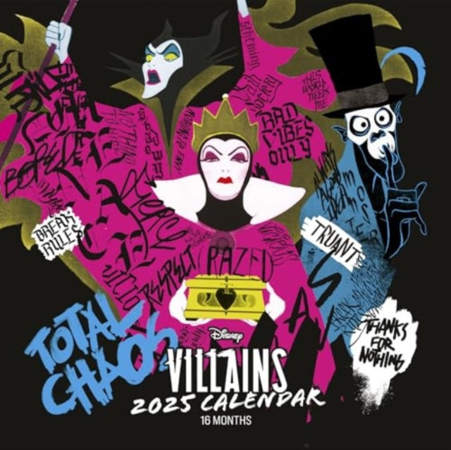 Disney Villains (Deviant Distortion) 2025 Square Calendar-9781804231531