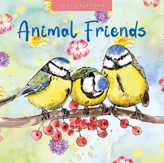 Animal Friends 2025 Square Wall Calendar-9781804426807