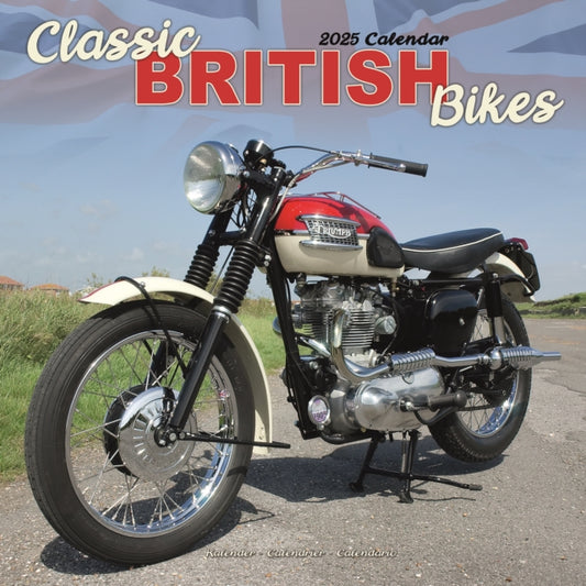 Classic British Bikes Square Wall Calendar 2025-9781804604618