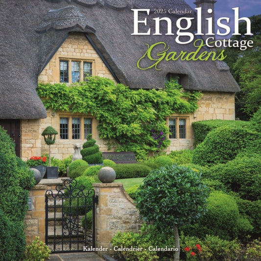 English Cottage Gardens Square Wall Calendar 2025-9781804604649