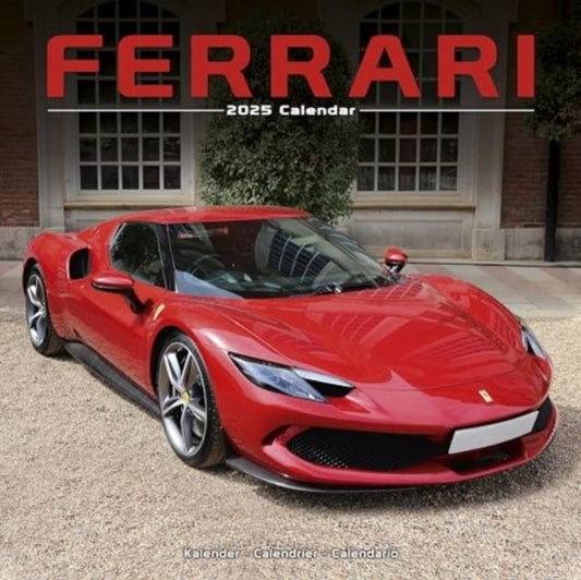 Ferrari Calendar 2025  Square Car Wall Calendar - 16 Month-9781804604656