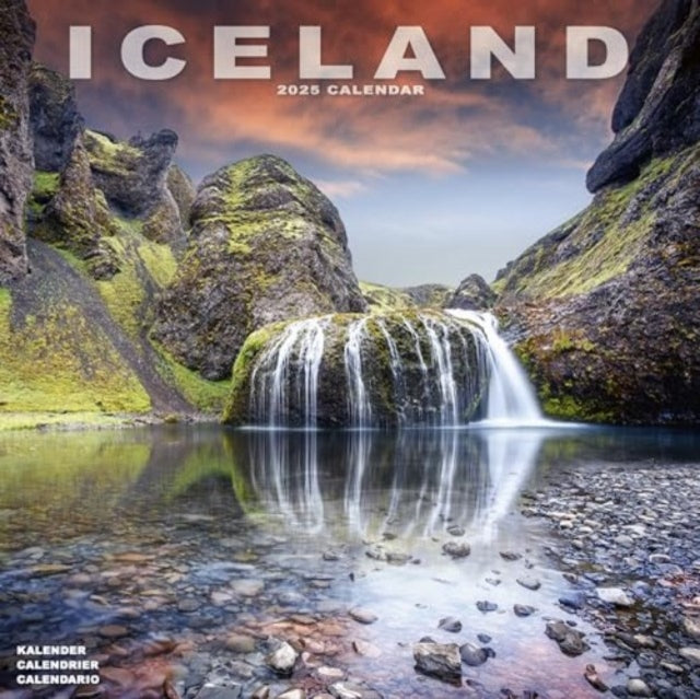 Iceland Calendar 2025  Square Travel Wall Calendar - 16 Month-9781804604700