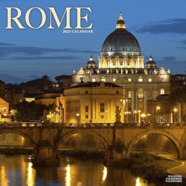 Rome Calendar 2025  Square Travel Wall Calendar - 16 Month-9781804604830