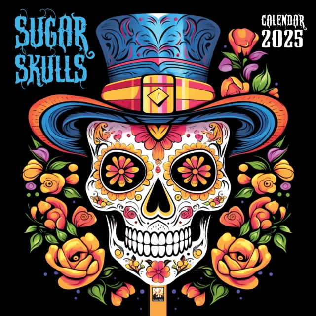 Sugar Skulls Wall Calendar 2025 (Art Calendar)-9781835620120