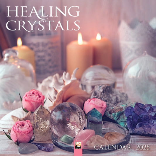 Healing Crystals Wall Calendar 2025 (Art Calendar)-9781835620144