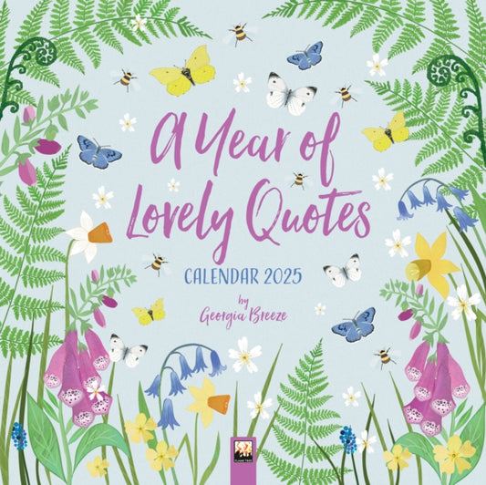 A Year of Lovely Quotes Wall Calendar 2025 (Art Calendar)-9781835620199