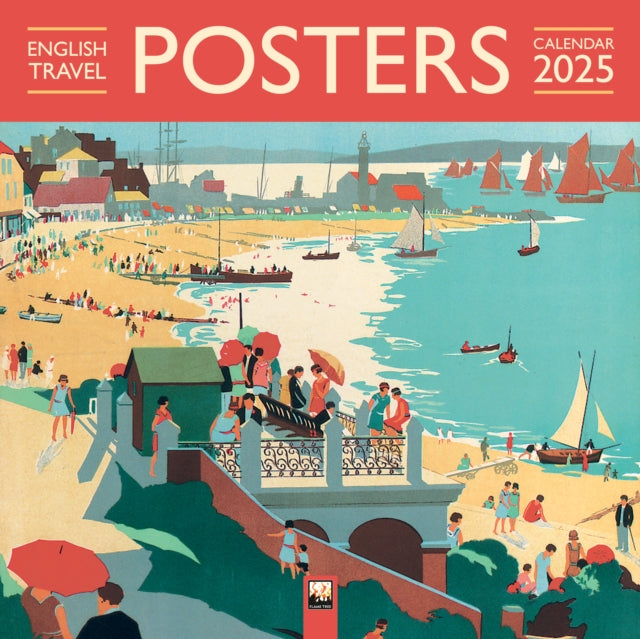 English Travel Posters Wall Calendar 2025 (Art Calendar)-9781835620311