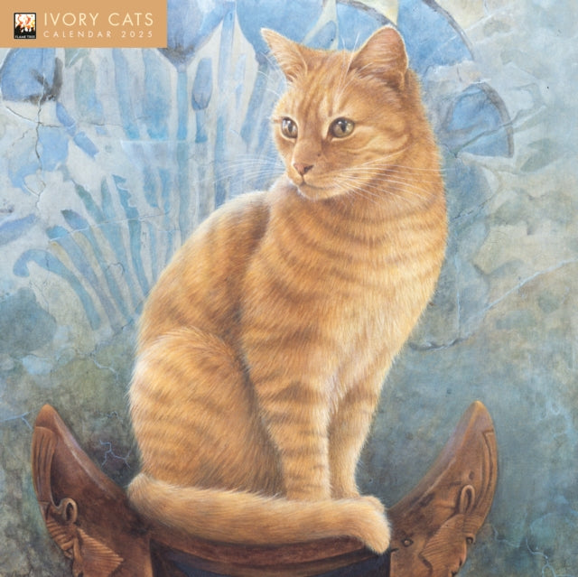 Ivory Cats by Lesley Anne Ivory Wall Calendar 2025 (Art Calendar)-9781835620380