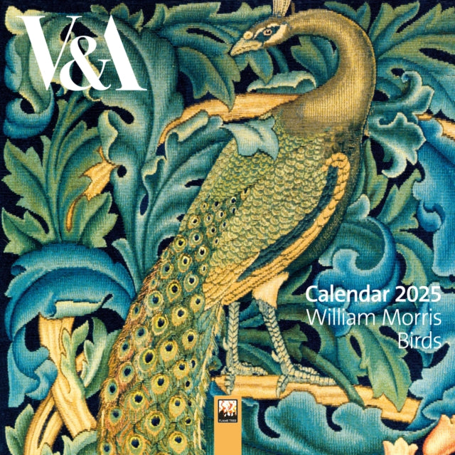 V&A: William Morris Birds Mini Wall Calendar 2025 (Art Calendar)-9781835621066