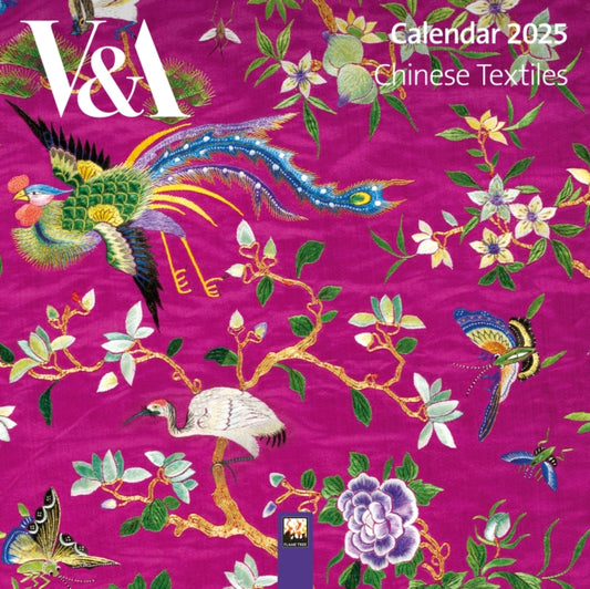 V&A: Chinese Textiles Mini Wall Calendar 2025 (Art Calendar)-9781835621073