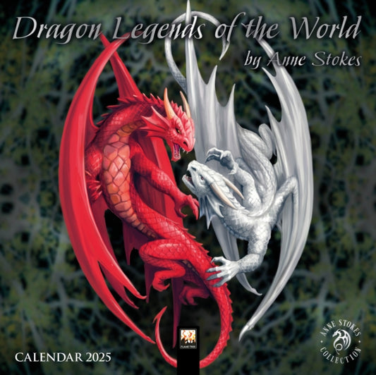 Anne Stokes: Dragon Legends of the World Mini Wall calendar 2025 (Art Calendar)-9781835621202