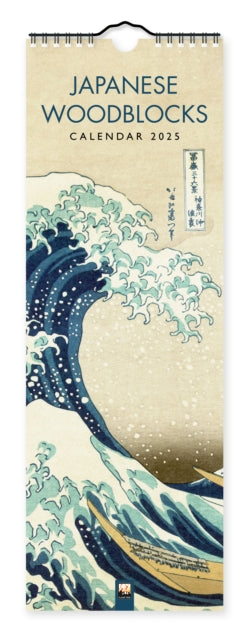 Japanese Woodblocks Slim Calendar 2025 (Art Calendar)-9781835621288