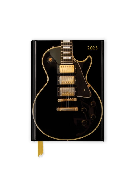 Black Gibson Guitar 2025 Luxury Pocket Diary Planner - Week to View-9781835621554