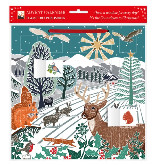 Kate Heiss: Winter Wonderland Advent Calendar (with stickers)-9781835621653