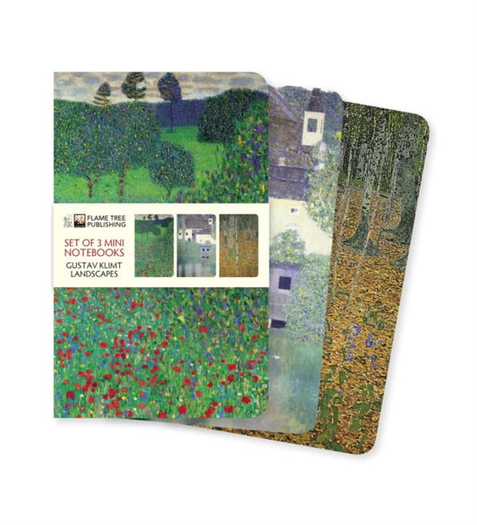 Klimt Landscapes Set of 3 Mini Notebooks-9781839647208