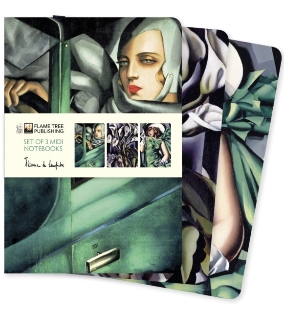 Tamara de Lempicka Set of 3 Midi Notebooks-9781839648649