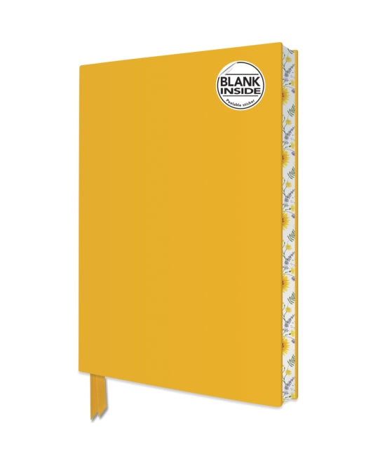 Sunny Yellow Blank Artisan Notebook (Flame Tree Journals)-9781839648984