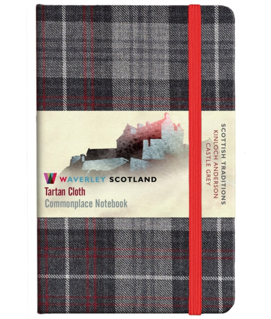 Waverley S.T. (M): Castle Grey Pocket Genuine Tartan Cloth Commonplace Notebook-9781849344630