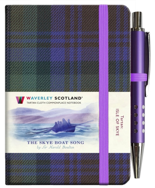 The Skye Boat Song Tartan Notebook (mini with pen)-9781849345231