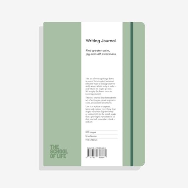 The School of Life Writing Journal - Sage : Find greater calm, joy and self-awareness-9781915087973