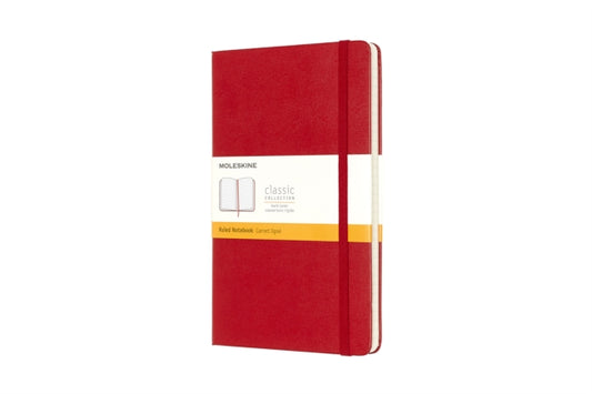 Moleskine Large Ruled Hardcover Notebook Scarlet Red-9788862930048