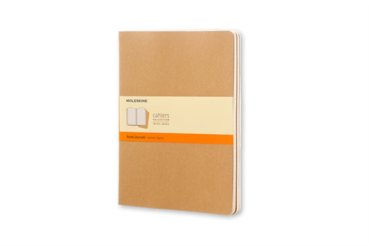 Moleskine Ruled Cahier Xl - Kraft Cover (3 Set)-9788883705045