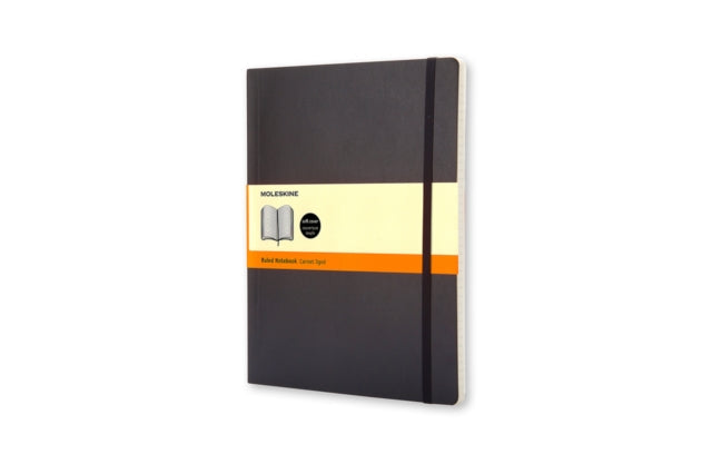 Moleskine Soft Extra Large Ruled Notebook Black-9788883707223